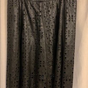 Faux leather skirt